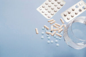 prescription pills spilled